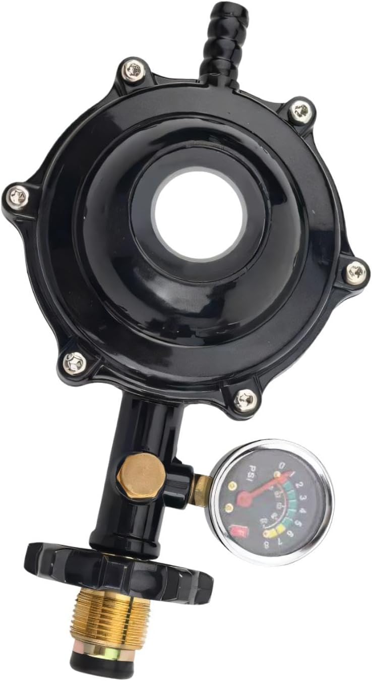 Lpg Pressure Reducing Valve Tool Replacement Gas Cylinder Self Closing Valve with Gauge|Yard, Garden & Outdoor Living|Outdoor Cooking & Eating|BBQ & Grill Replacement Parts