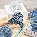 WRAPAHOLIC 18 Pcs Hanukkah Gift Pull Bows Assortment - 5 Inches Diameter Pull String Bows (Blue & White) for Chanukah, Holiday, Party Favors, Decor