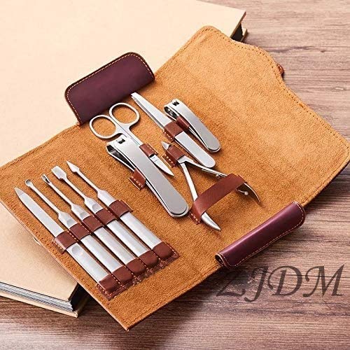 ZJDM Clipper Maniküre Set 10 Stück Alle Set Edelstahl Toe Clippers Set Maniküre Pediküre Werkzeuge Scherenschneider – Bild 3