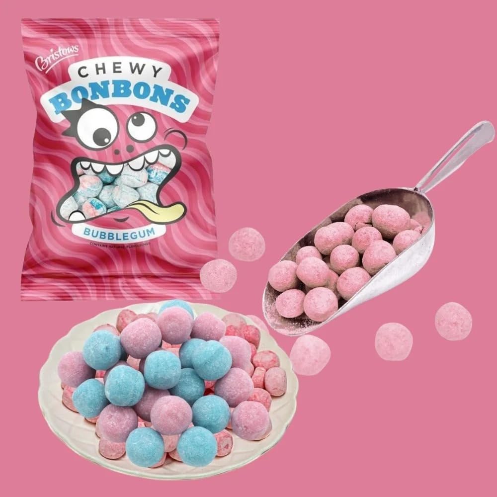 Amazon.com : Bristows Chewy Bubblegum Bon Bons 150g (Pack of 3