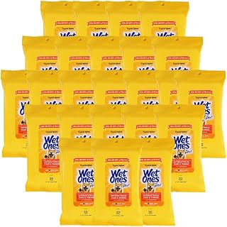 Wet Ones Chamomile-Infused Tropical Splash Paw and Tushie Dog Wipes