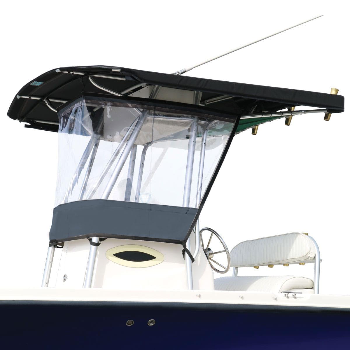 OceansouthUniversal T-TOP Enclosure, Spray Shield, Clear, Spray Curtain, for Consoles up to 27½''
