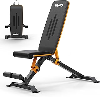 Adjustable Weight Bench for Full Body Workout, foldable workout bench of Home Gym, Bench Press Strength Training, Incline Decline Flat Utility Workout Bench with Quick Folding Space Saving