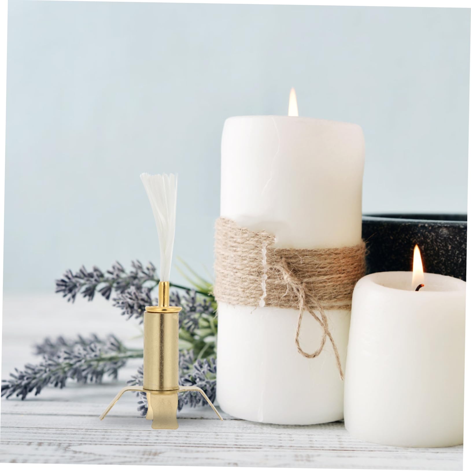 Garneck 5 Set di Porta Stoppini per Candele Porta Stoppini per Candele Porta Stoppini in Lega per Candele Porta Stoppini per Forniture Buddiste