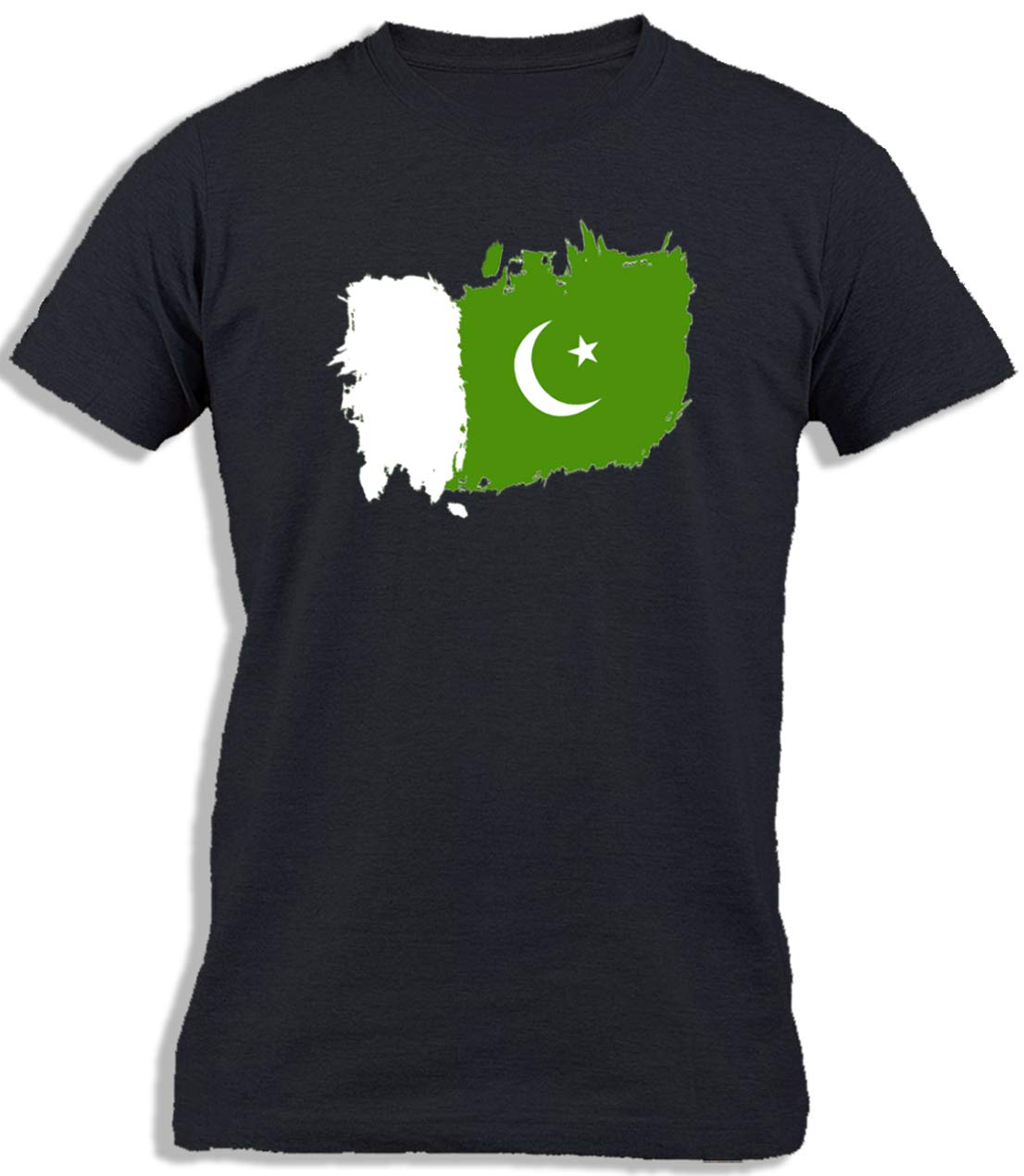Ay Cabron™ Painted Pakistan Flag | Painted Pakistani Flag | Pakistan Flag Painted | Pakistani Flag Painted | Paint Flag of Pakistan Cotton T-Shirt For Kids