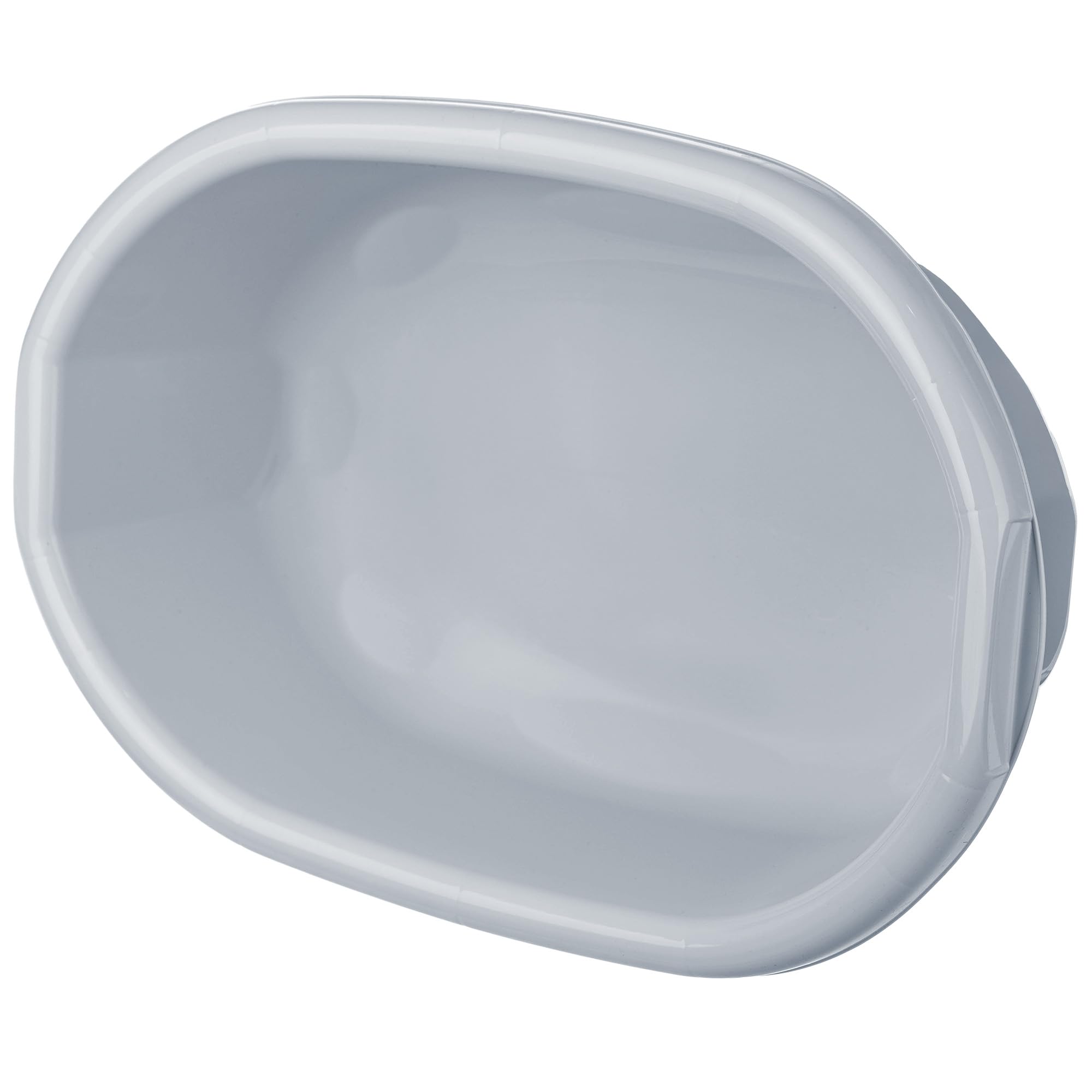 KADAX Waschschüssel 30L, große Spülschüssel aus Kunststoff, vielseitige Plastikschüssel, Kunststoffschüssel, Schüssel für Badezimmer, Spülwanne (Hellgrau)