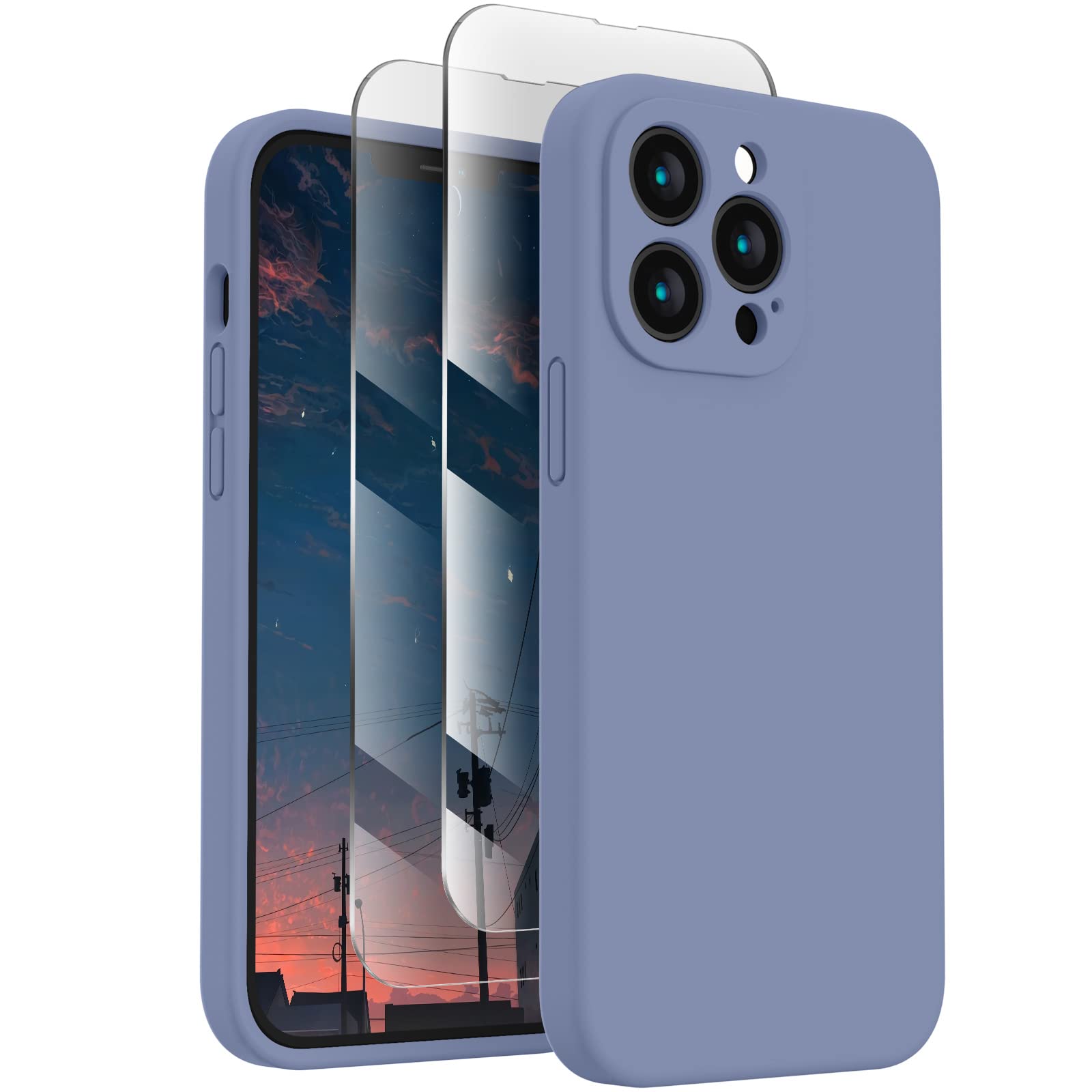 FireNova Designed for iPhone 13 Pro Max Case, 6.7", Lavender Gray