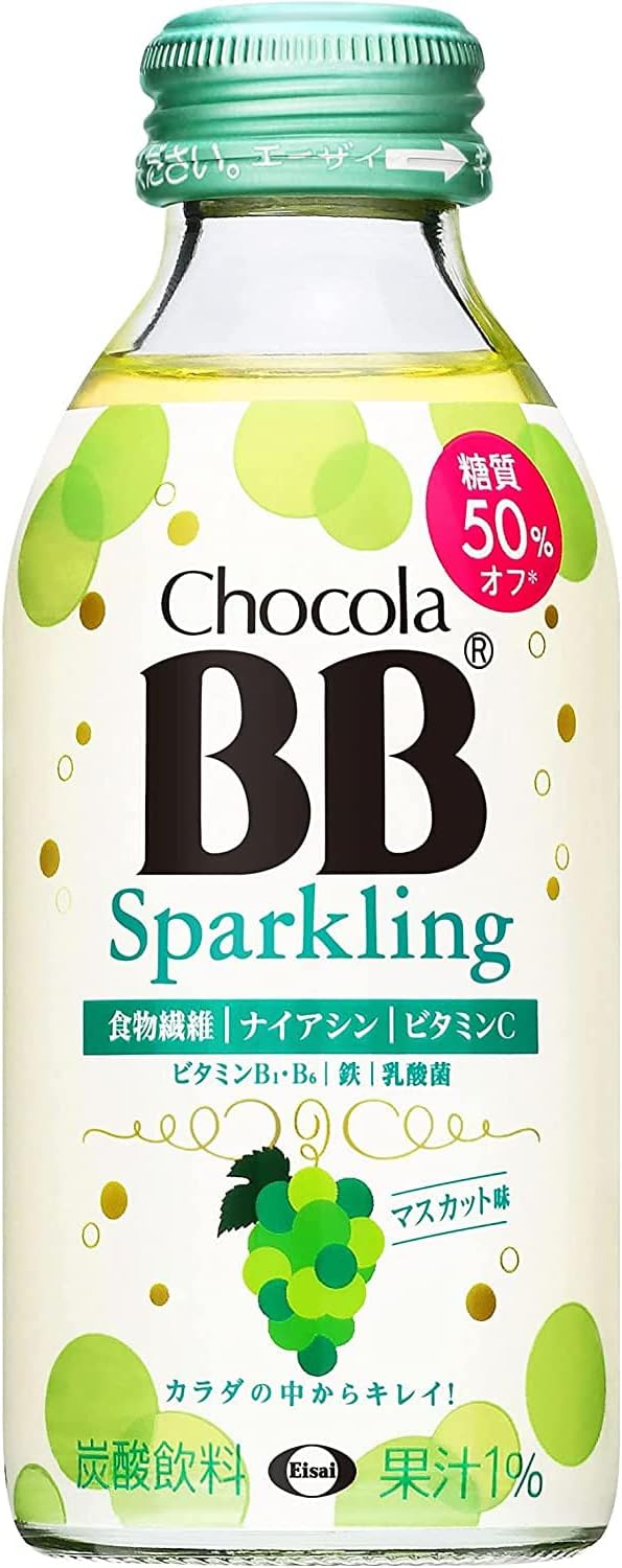 Amazon チョコラBBスパークリング マスカット味140ml (2箱・48本) エーザイ 栄養機能食品 ナイアシン ノーブランド品