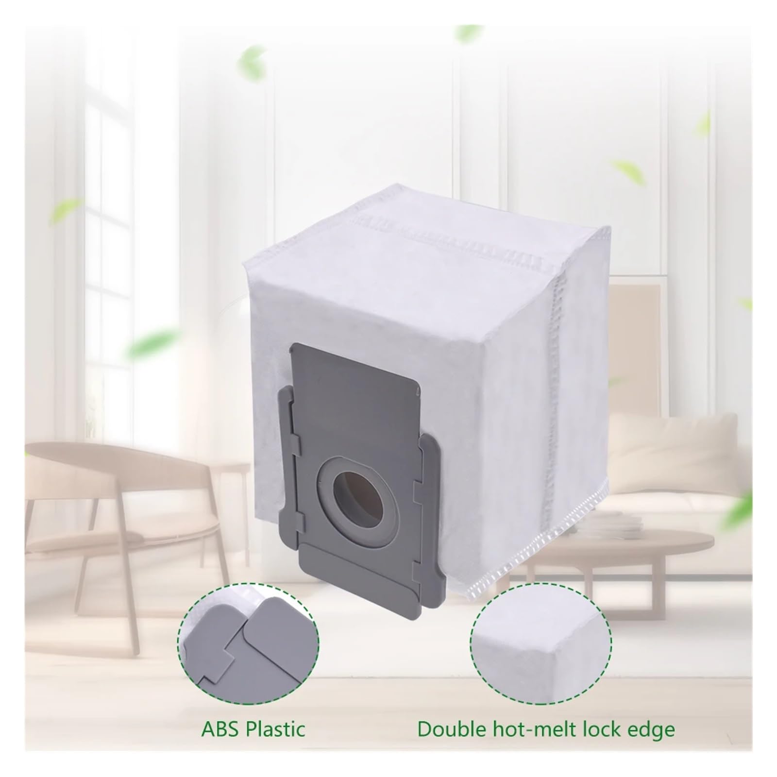 Kompatybilny z rolką filtra Główna szczotka boczna Worek na kurz Kompatybilny z IRobot Roomba Combo J7+ Plus Akcesoria zamienne do odkurzacza Część(6pcs Dust Bag)