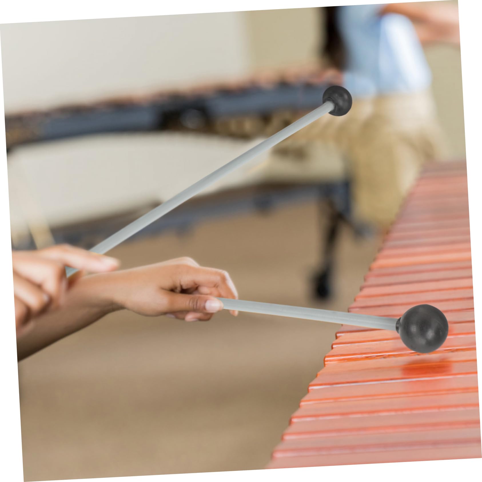 Amazon | HOLIDYOYO 2個ポータブル両端ハンマー シロフォン マリンバ