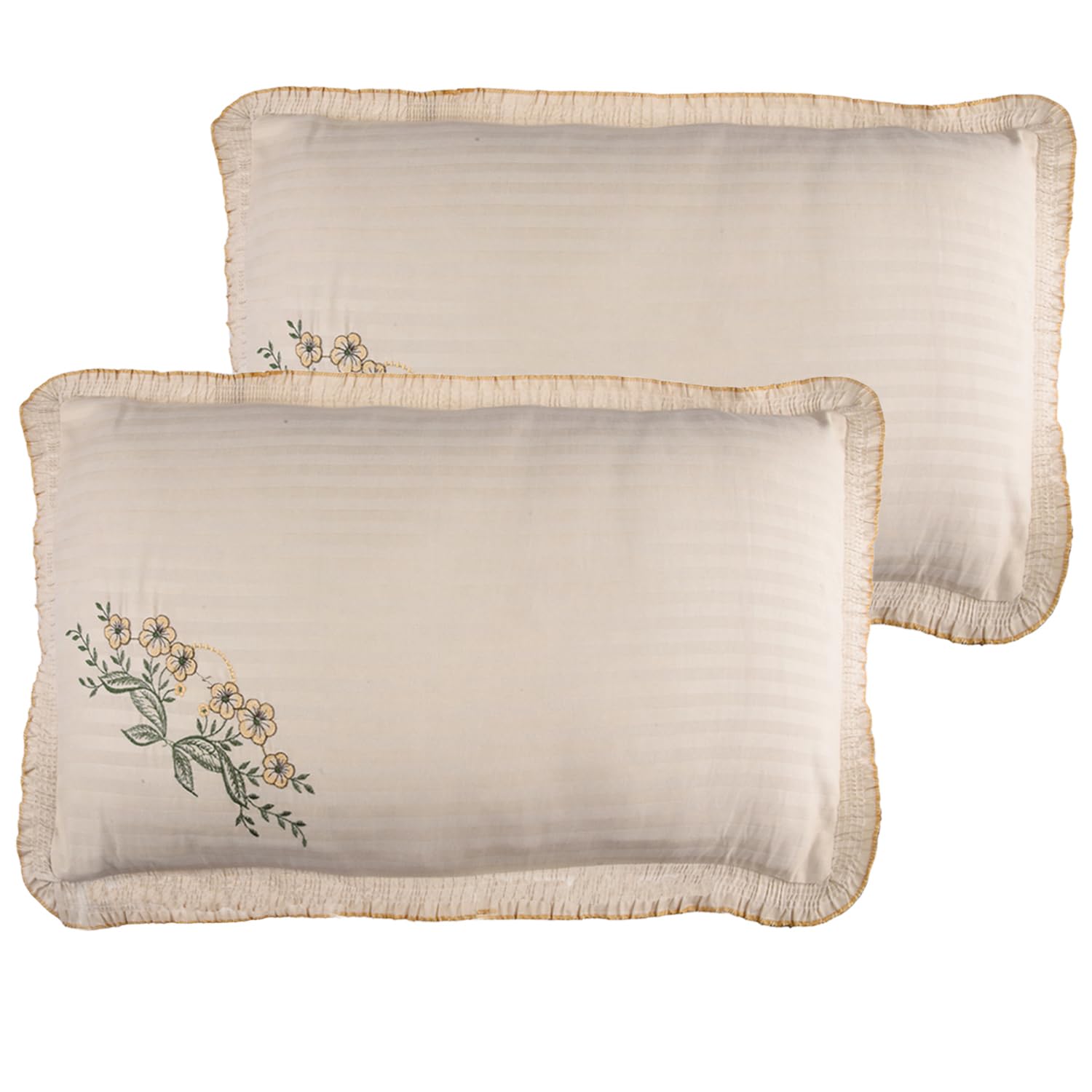 Parrot Green Cotton Pillow Covers - 4 Piece Set -8