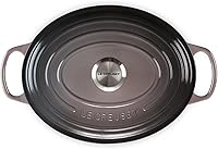Vista 2 de Le Creuset Horno holandés ovalado de hierro fundido esmaltado, 5 cuartos de galón, Ostión