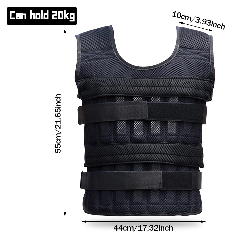 Gilet Pesi,Maglia Weighted Vest Peso Regolabile Giacca,Gilet Da Corsa Con Zavorra Uomo Donna,Per Allenamento Corsa Jogging, Non Include Piastre in Acciaio