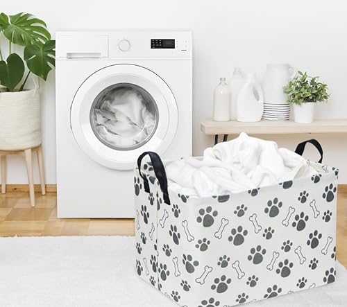 Miniatura 6 de Sanjiaofen Cesta rectangular para perros, contenedor de juguetes para perros, organizador de cesta de almacenamiento para perros. Cesta de