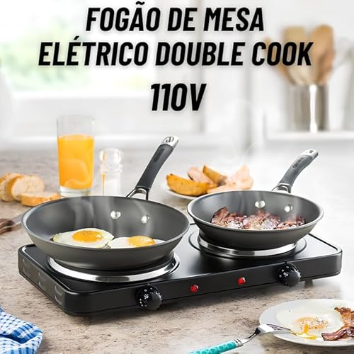Fogão Eletrico Portatil, 2 Bocas, 110V