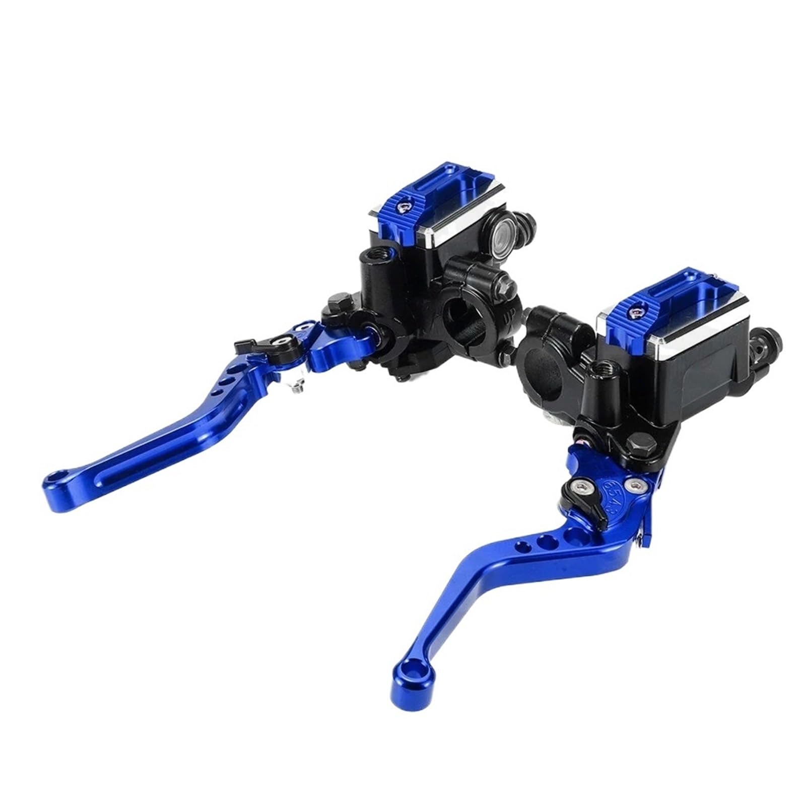 AWEDKKFI 7/8" Motorcycle Master Cylinder Hydraulic Brake Pump Clutch 50CC-300CC Lever Handle Handlebar Brake Handle Brake Grips(Blue)