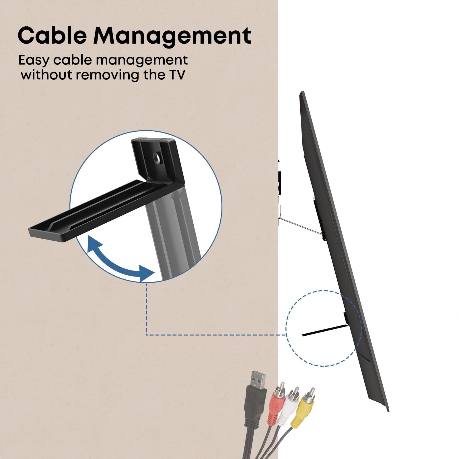 Supporto a parete ultra sottile per TV da 43-100 pollici, carico massimo di 75KG,Max VESA 800x600mm Compatibile con i televisori Samsung Frame (2021-2023), progettato peressi