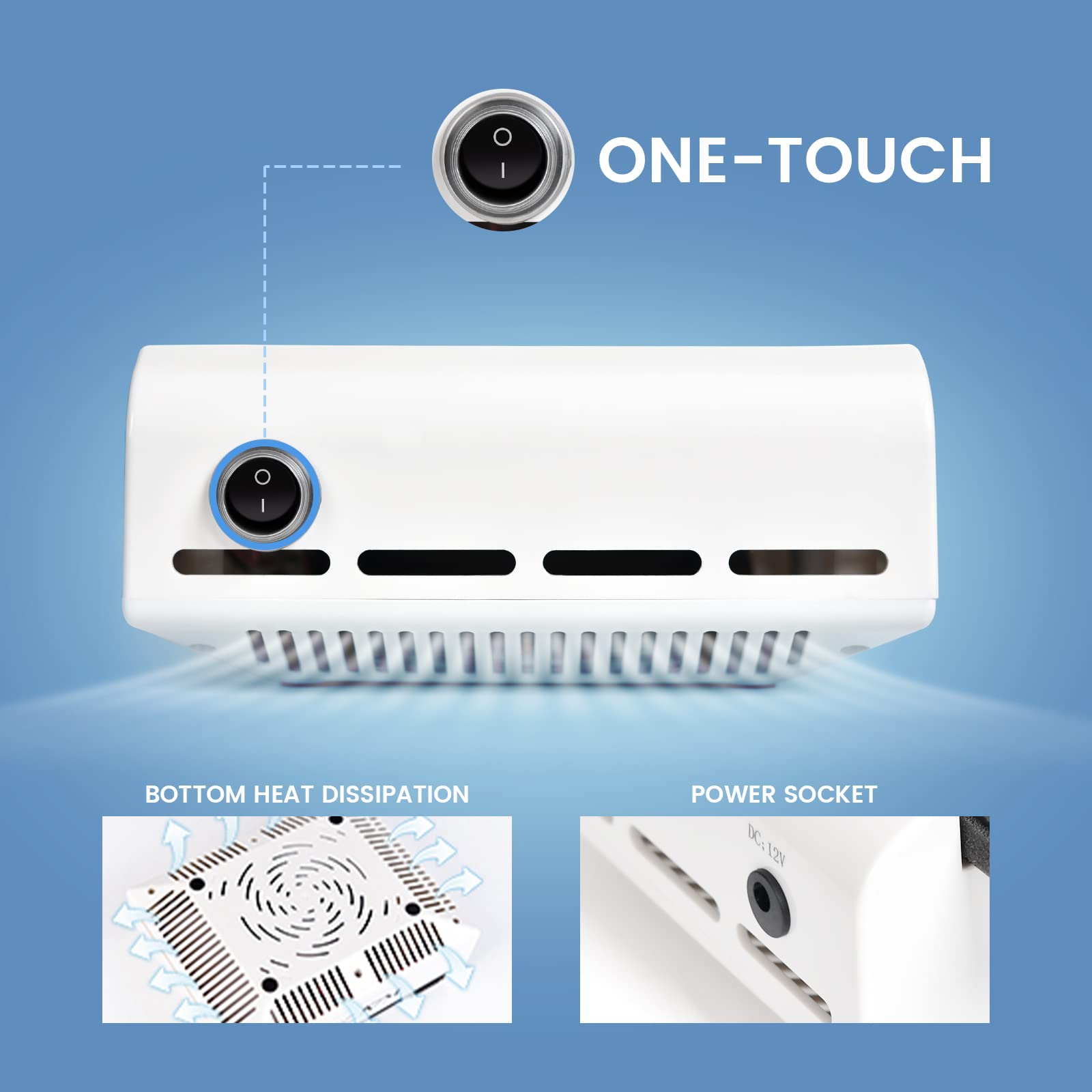 Colector de polvo de uñas, extractor de polvo de succión de uñas, colector de ventilador, aspirador de uñas, filtro sin derrames (enchufe de EE. UU. de 110 V) 2