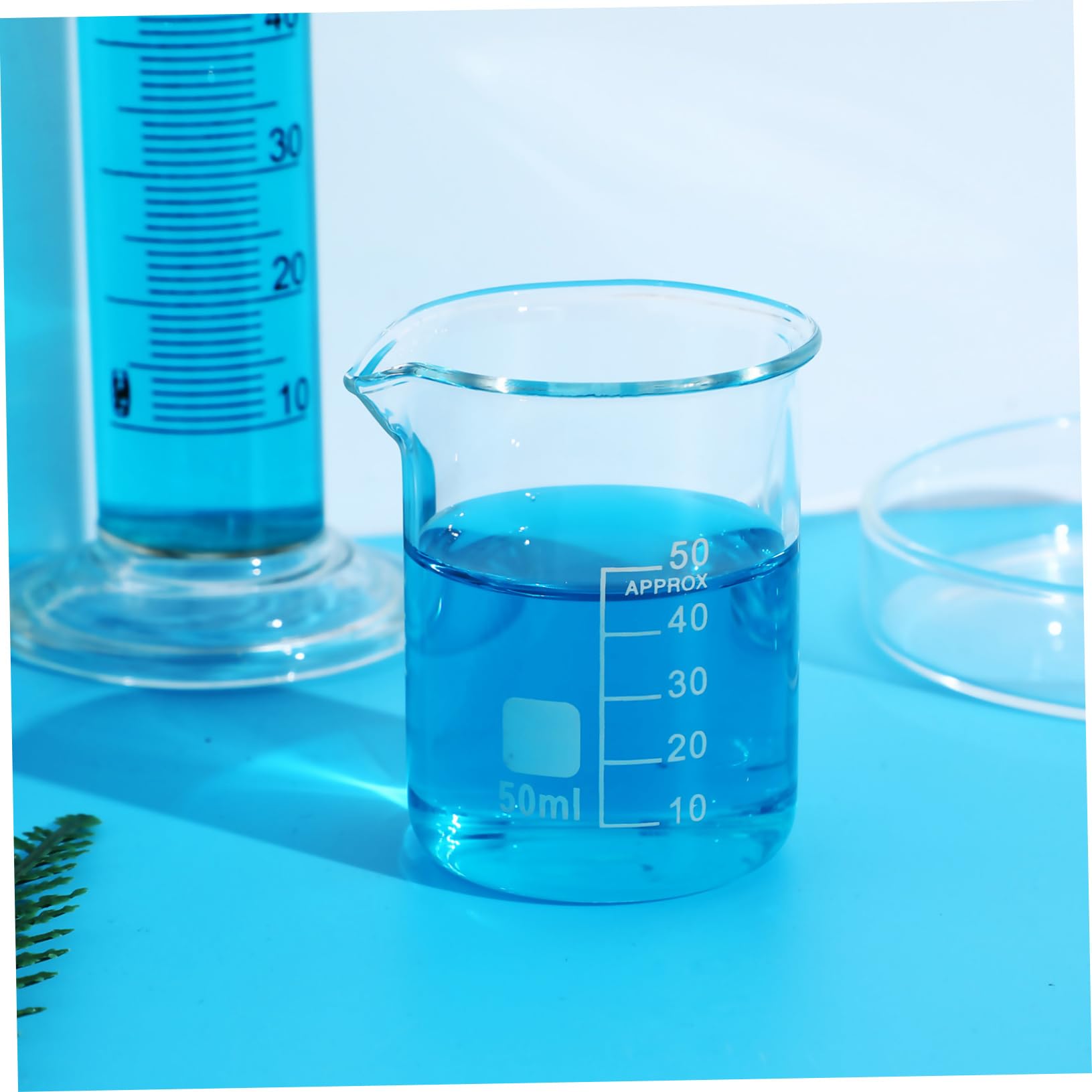 PRETYZOOM 20stücke Messbecher Glas Mit Ausgießer Graduierter Für Laborbedarf Experimentierbecher Präzisionsmessbecher Bechergläser Für Küche Und Schule