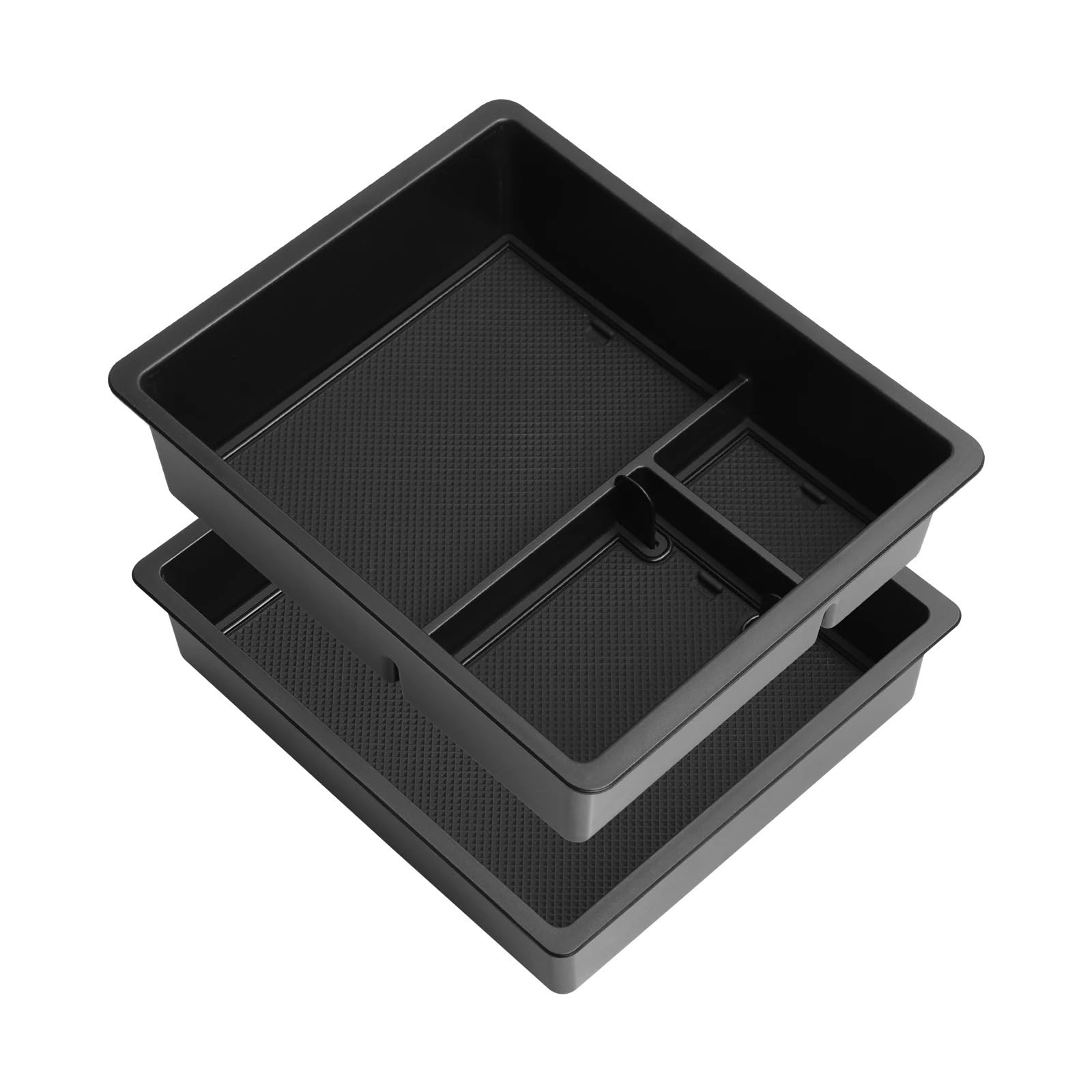 YHZRDMSK For Chevy For Silverado For EV 2024-2025 Car Storage Box Interior Accessories Center Console Armrest Organizer Tidying Tray 2pcsc