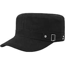 Military Flat Top Hat for Men Women Army Cadet Cap Baseball Cap