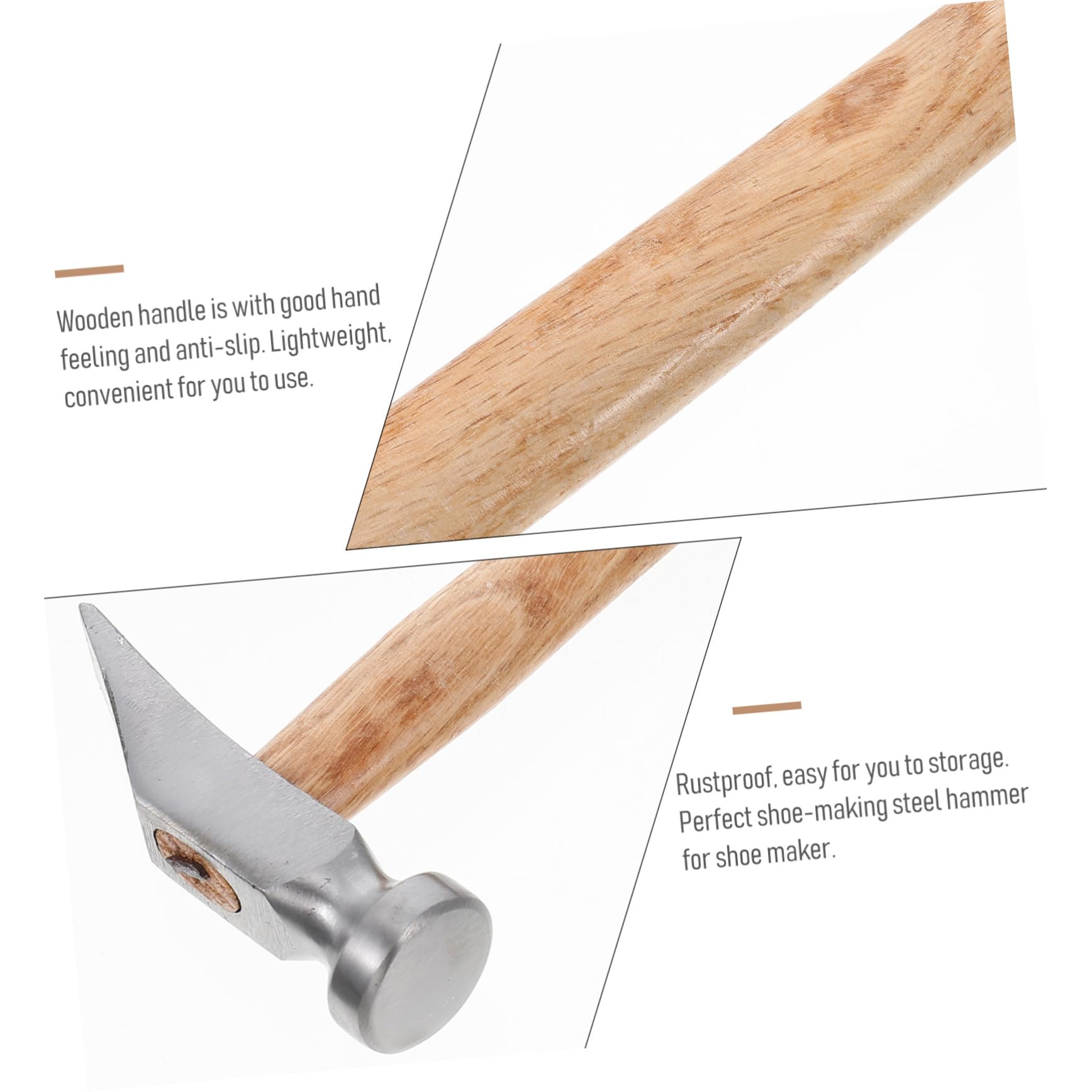 ARTIBETTER Shoe Repair Supplies Mini Hammer for Shoe Making Steel Hammer for Adults