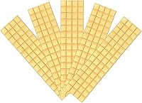 Vista 12 de uxcell 1200 azulejos autoadhesivos de discoteca de 0.394 x 0.394 in, mini mosaico, azulejos cuadrados de vidrio para manualidades, bolas