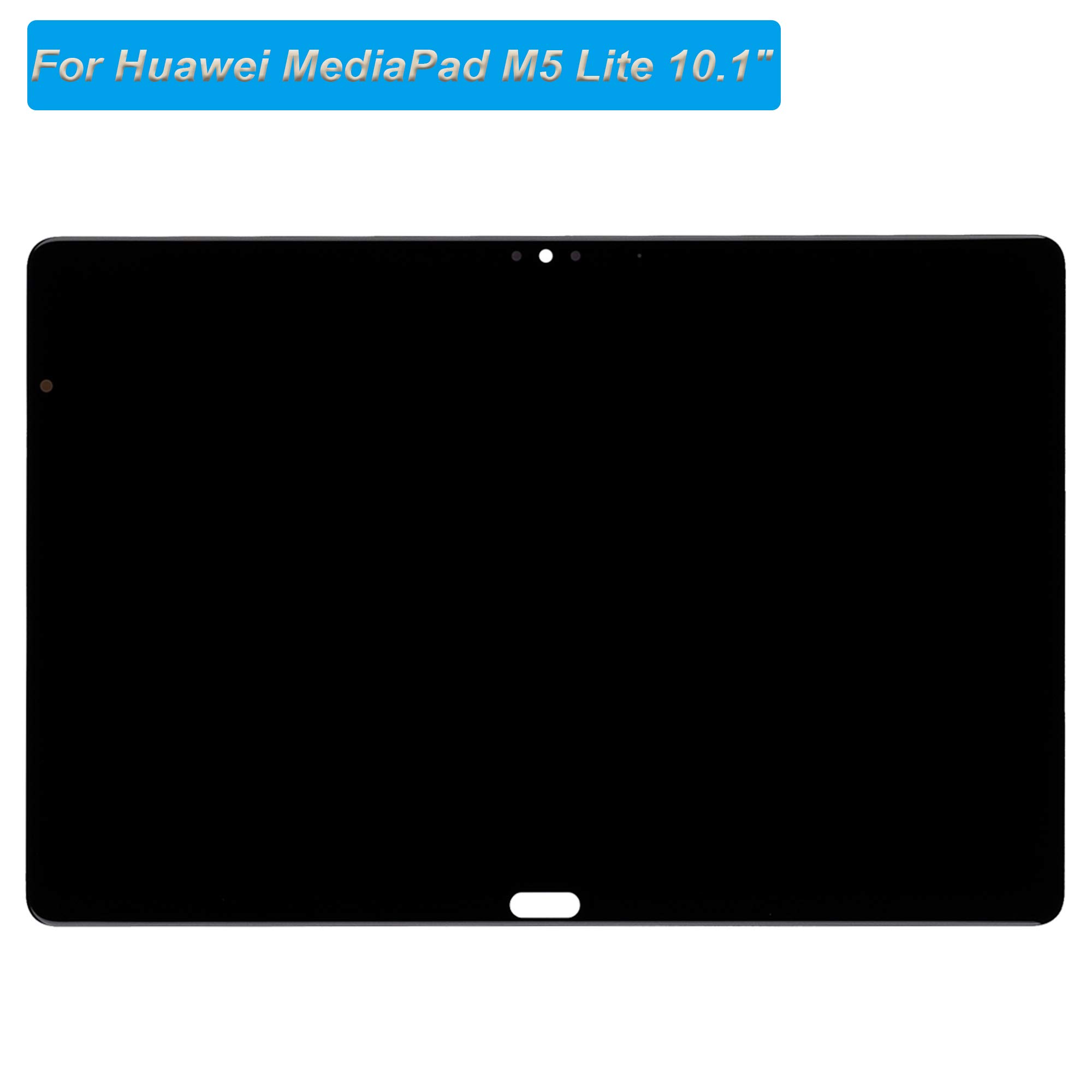 Display LCD compatibile con Huawei MediaPad M5 Lite 10.1" BAH2-L09 BAH2-W09 LCD Touch Screen Assembly con strumenti (nero)