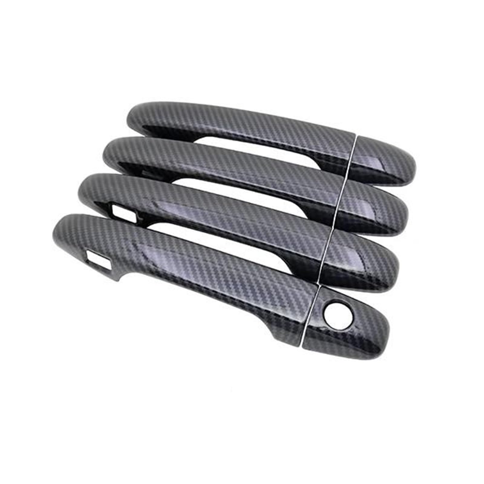 ATGCBCAUF Car Exterior Door Handle Cover Stickers for Subaru for Forester SJ 2013 2014 2015 2016 2017 2018 Car Exterior Door Handles(Carbon 1 Button)