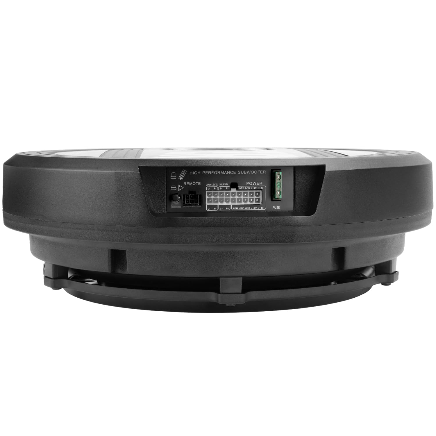 Subwoofer attivo da 30,5 cm, potenza 1600 W, subwoofer per auto Plug & Play con telecomando, appositamente progettato per pneumatici di scorta, amplificatore audio per bassi profondi, facile