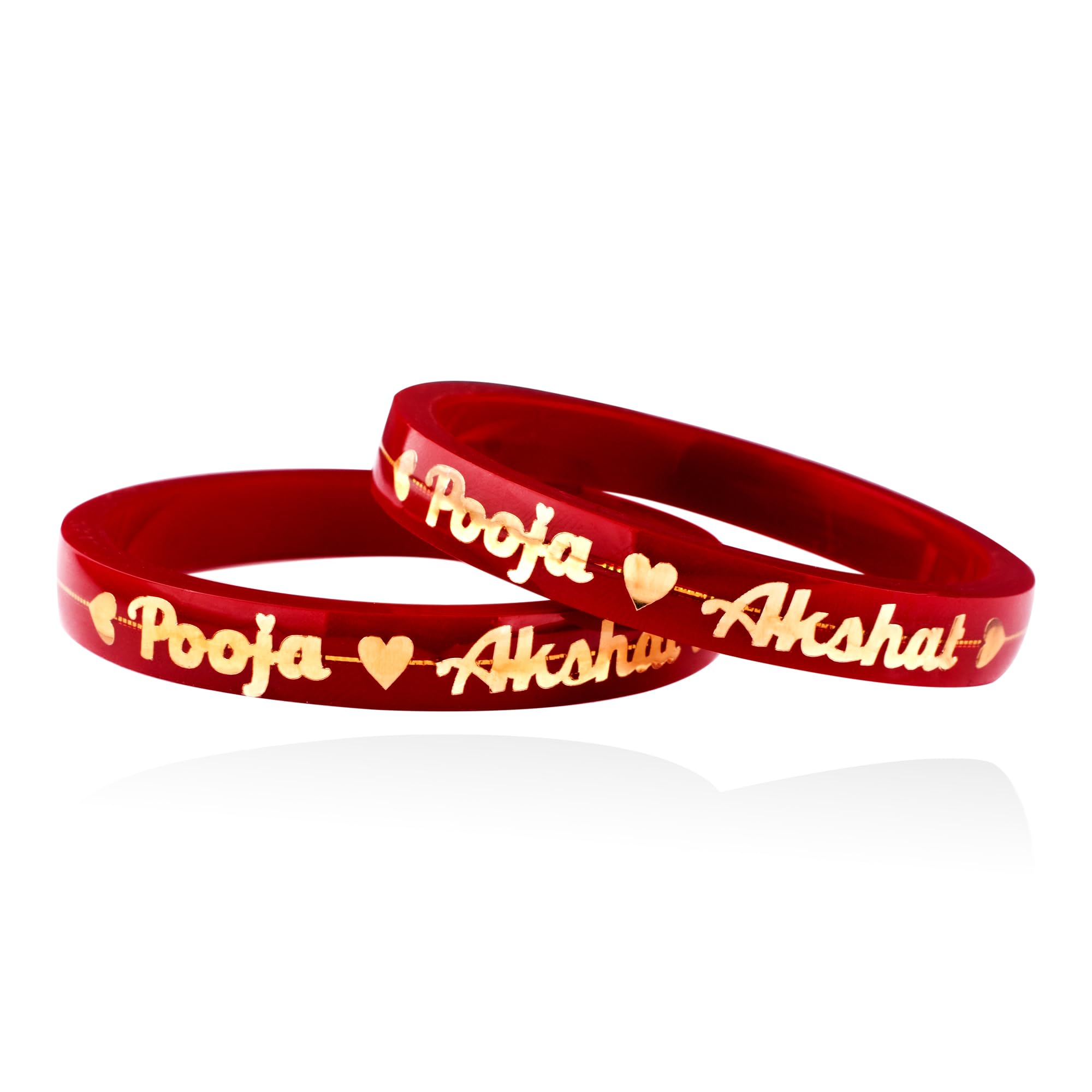Hem Jewels Customized Personalised with Name - 22kt (916) Yellow Gold Bangles/Gold Handmade Chudi/Wedding Chooda for Women with Purity Certificate (Set of 2pcs) - Red Aani (B0CWXP6HXZ) Amazon Price History, Amazon Price Tracker