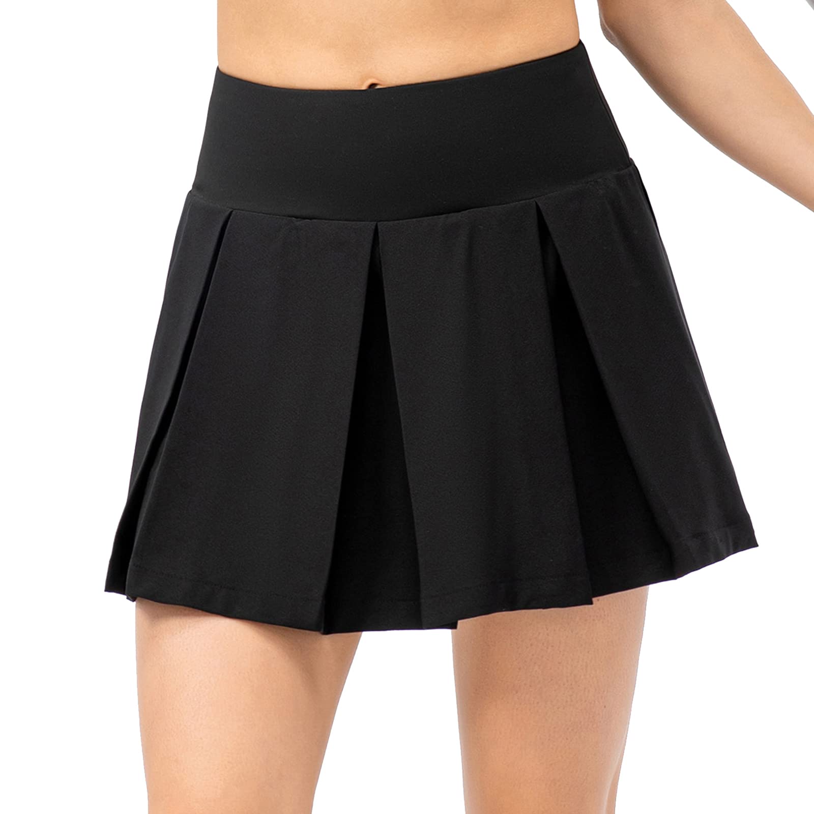 Tennisrock Damen Tennis Skort Damen, Karierten Rock Sport Skorts Tennisrock Hosenrock Outdoor Sommerrock mit Tasche & Innenhose