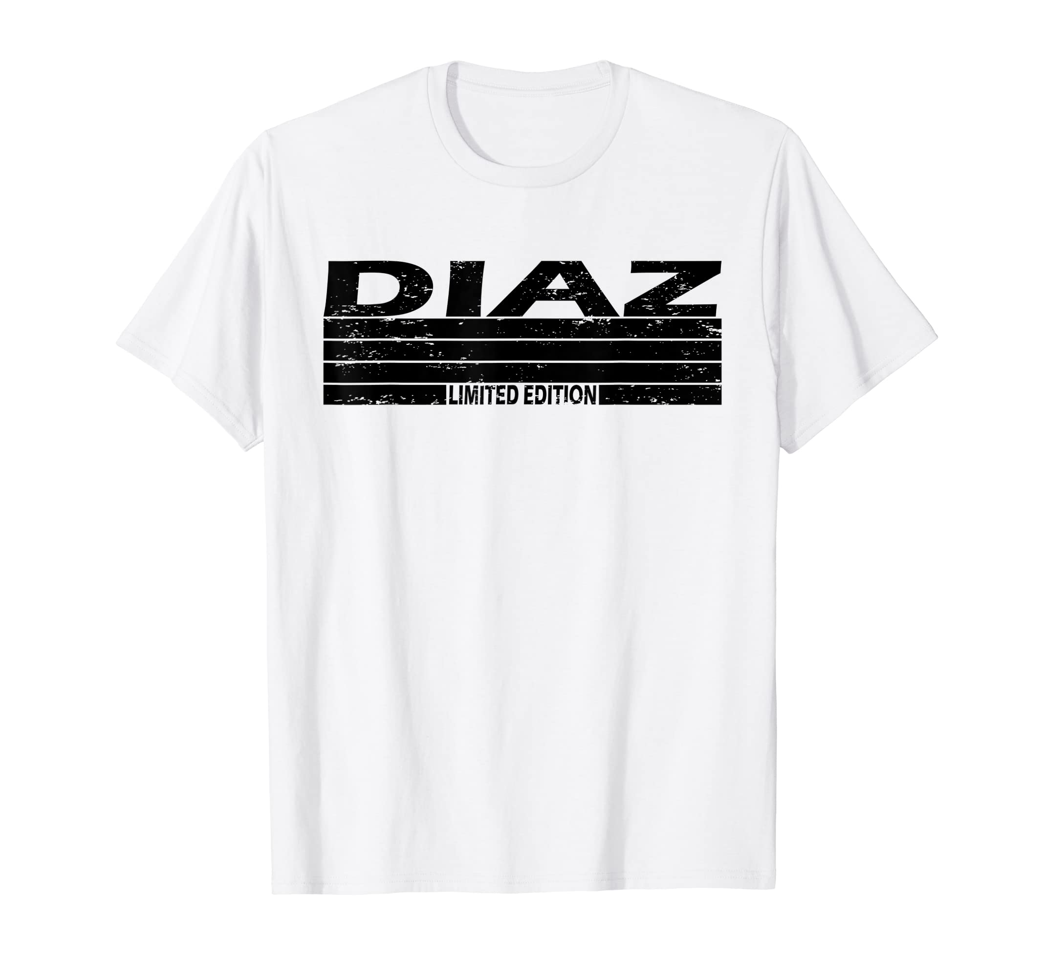 Retro Vintage Limited Edition Last Name Sunset TeeDiaz Surname Limited Edition Retro Vintage Style Sunset T-Shirt