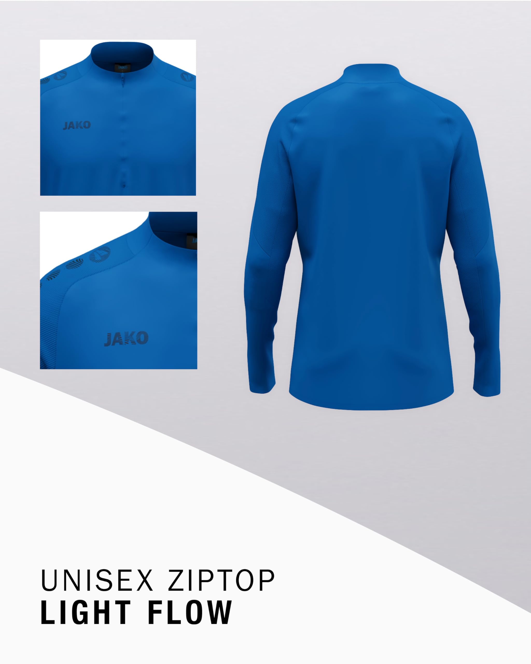 JAKO ZipTop Light Flow Sweatshirt Herren
