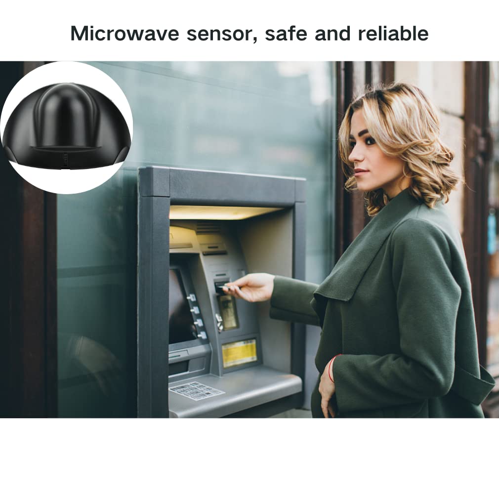 Tosuny 12-24V capteur de Porte WiFi Micro-Ondes Mouvement de Porte Automatique capteur d'ouverture de Porte 24.125 GHz pour contrôle d'accès d'ouverture de Porte Automatique