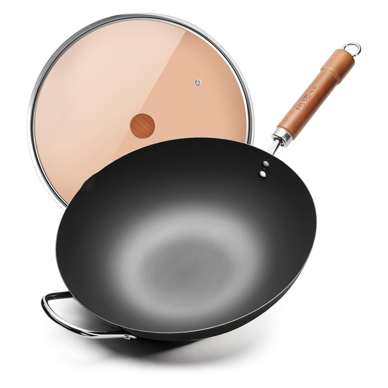 WANGYUANJI 12.6 inch Carbon Steel Wok