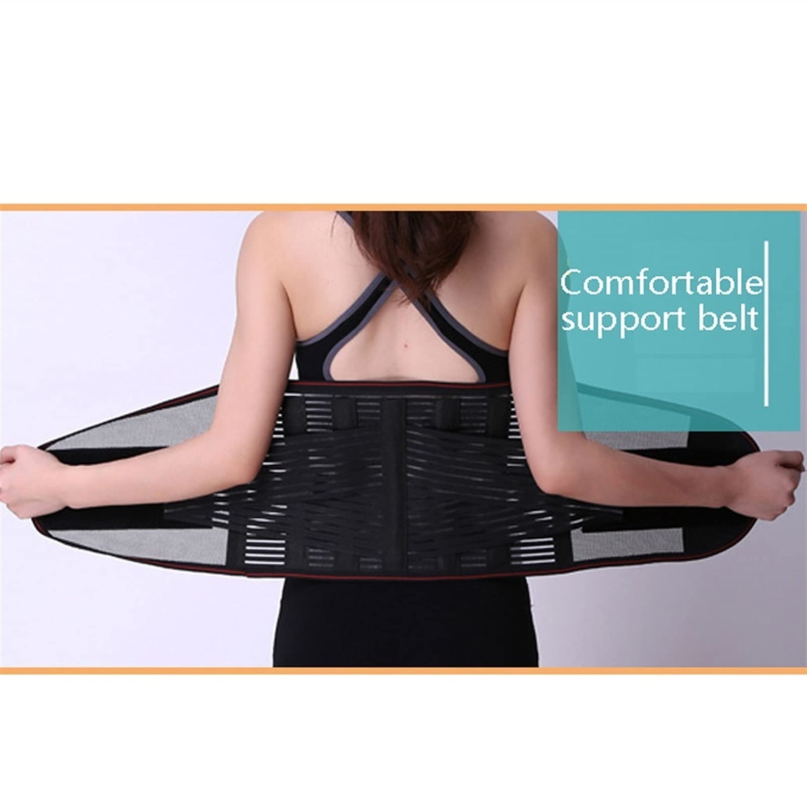 Soporte lumbar para la parte inferior de la espalda y cinturón de apoyo Recortador de cintura con correas ajustables dobles lumbares de malla transpirable para aliviar el dolor de espalda y el es