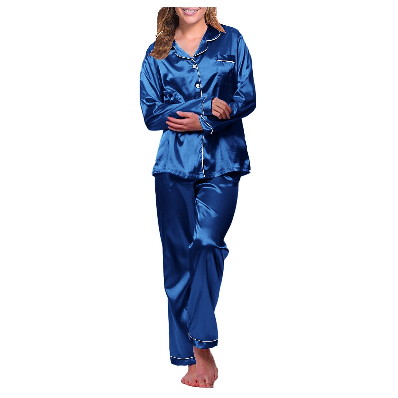 Lingerie for Women Set Suit Robe Pajama Sexy Nightgown Underwear Women's Women Long Loose Set Pajamas Satin Lingerie Sexy Nightwear Pajama Long Women Sets Plus Size Halter Lingerie for Women