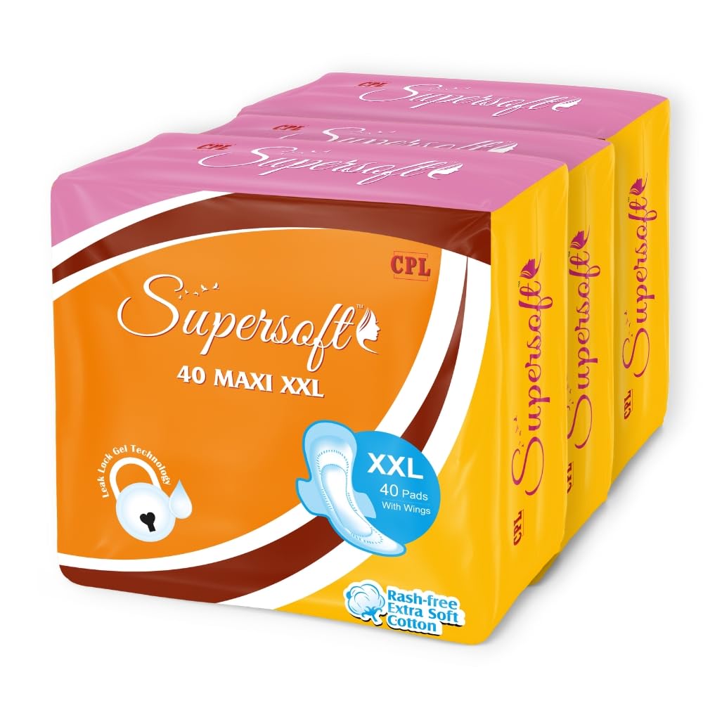 CPLSUPERSOFT Extra Soft Cotton Pads | XXL | 120 Pads | Menstrual Hygiene for Woman (B0DF7V3NR1) Amazon Price History, Amazon Price Tracker