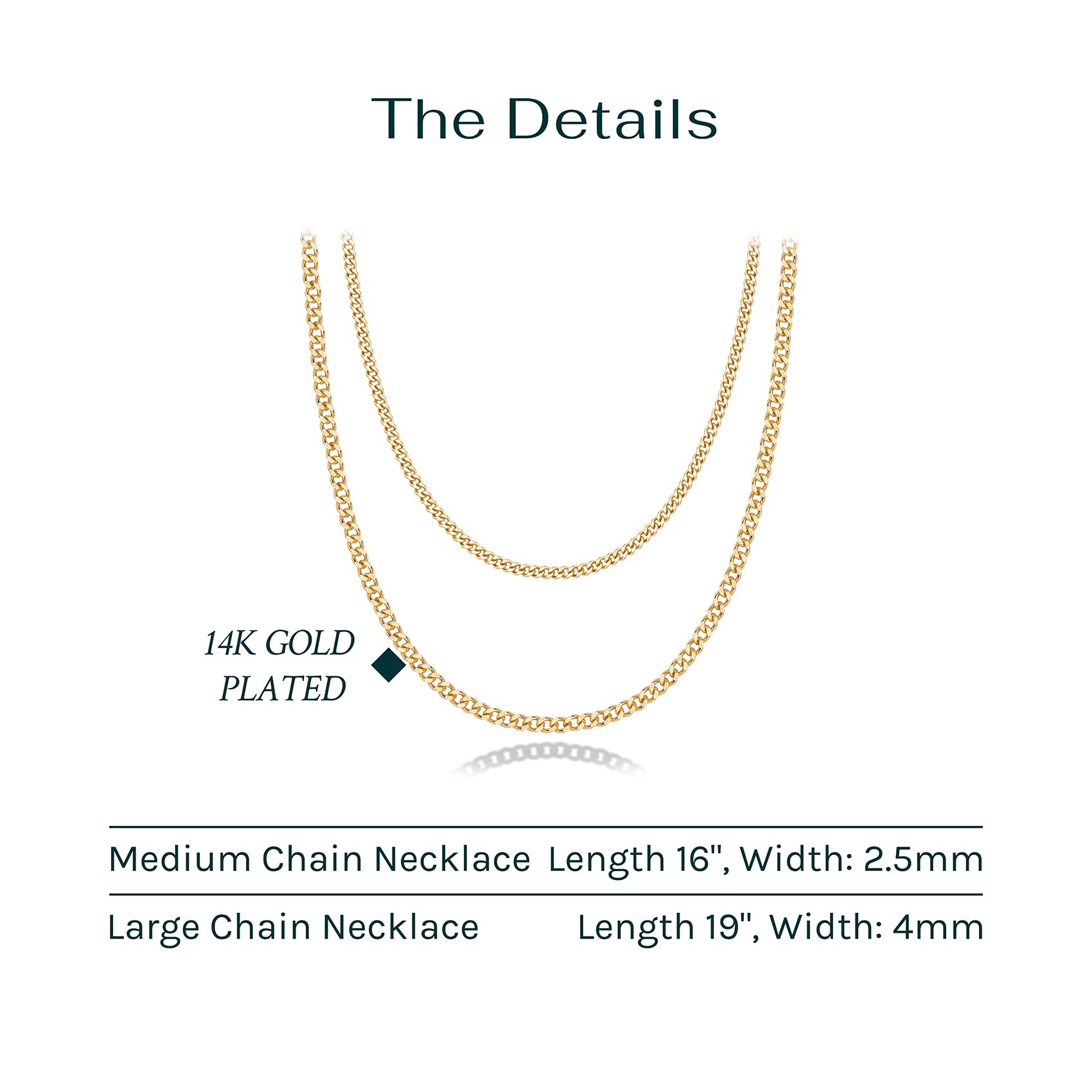 PAVOI 14K Gold Plated Dainty Layering Necklaces for Women | Snake Chain, Curb Link, Paperclip Layered Chains | Trendy Layering Necklace