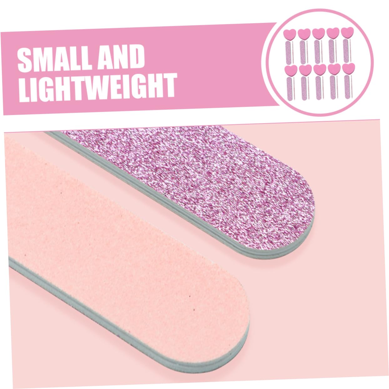 Healeved 80sets Strumenti Per Manicure e Pedicure Con Blocchi Buffer e Limette Per Unghie Kit Leggero e Compatto Per Professionisti e Uso Personale Include Limetta Forma Di Cuore Per
