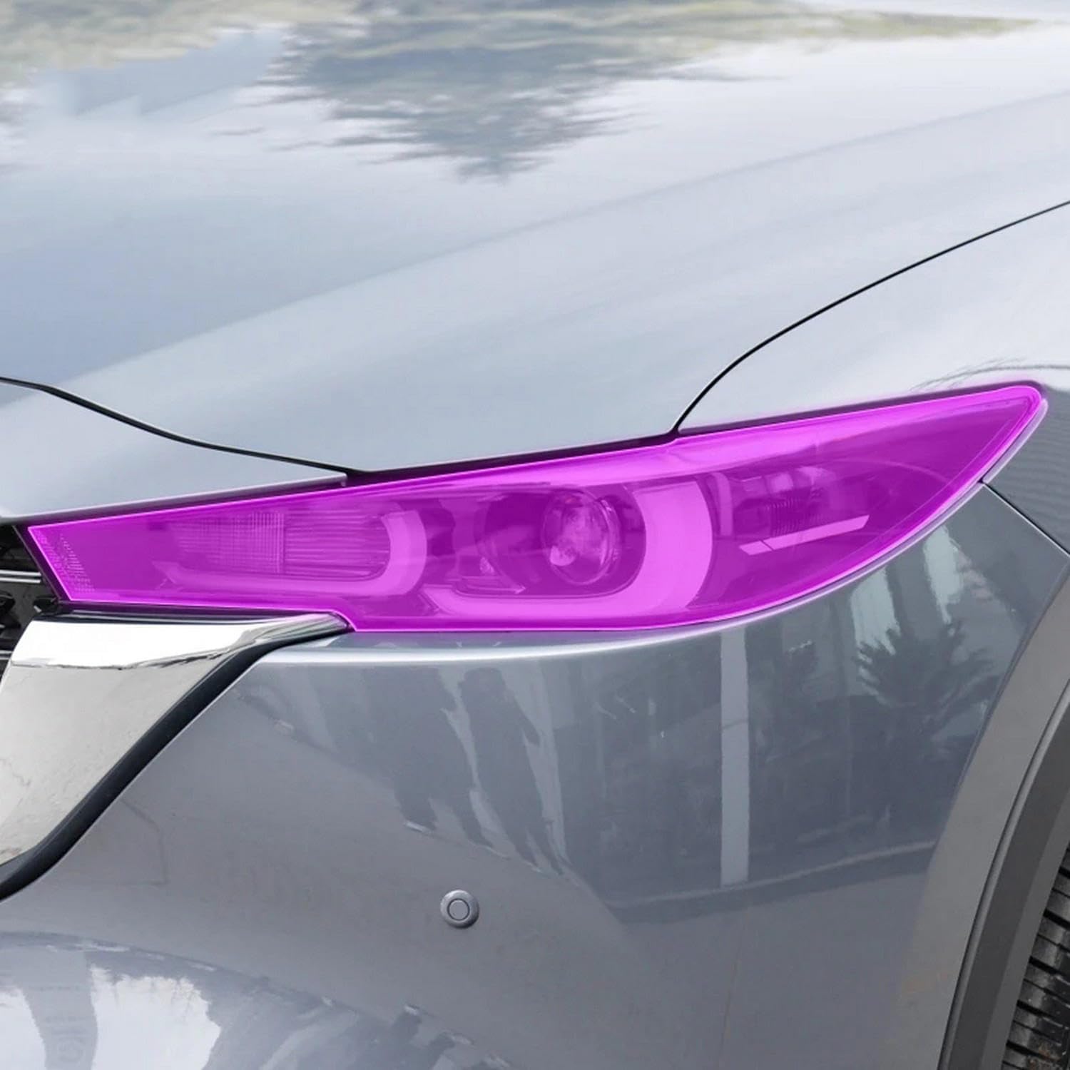 SamLng Car Front Light Film for Mazda CX-5 2022-2024 Car Exterior Film TPU PPF Headlamps Protective Film Anti Scratch Membrane Smoked Headlight refit