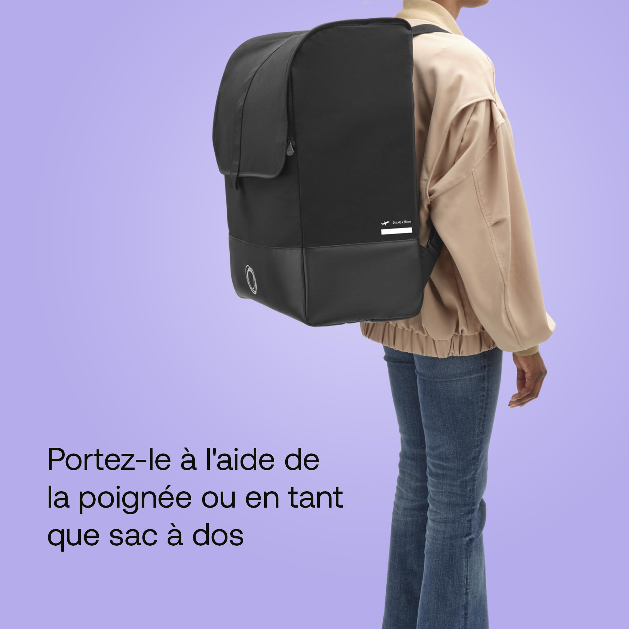 Bugaboo Sac de Transport pour Poussette Butterfly, Compatible IATA, Convient aux Compartiments supérieurs d'avion, Durable, Facile à Transporter, avec rangements pour Accessoires et Fond rembourré