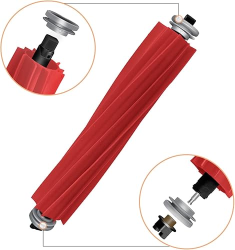 Miniatura 2 de Kit de accesorios compatible con Roborock P10Q Revo Robotic Partes de Repuesto de Aspiradora, 2 cepillos principales de rodillos de goma, 3 pares de