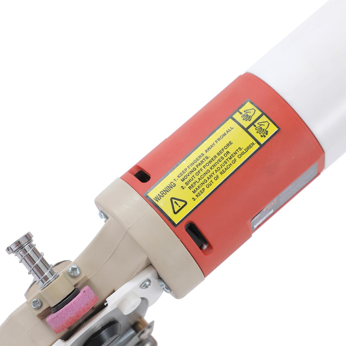 KATSU Taglierina Elettrica per Tessuti, Lama Diametro 65mm e 22mm Spessore di Taglio Massimo, Ideale per Tessile Pelle Taglio Carta, Lama Extra Inclusa 103911