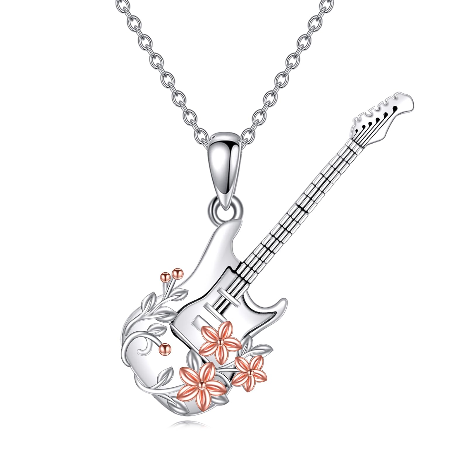 YFN Collana con ciondolo musicale in argento Sterling, gioiello musicale per donne e ragazze, regalo musicale per musicisti