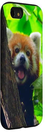 Miniatura 3 de Funda de regalo para iPhone SE (2020)  7  8, diseño de panda, color rojo