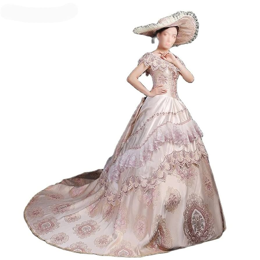 Amazon.co.jp: SMEJS ピンクの中世のドレス 18 世紀ルネサンス