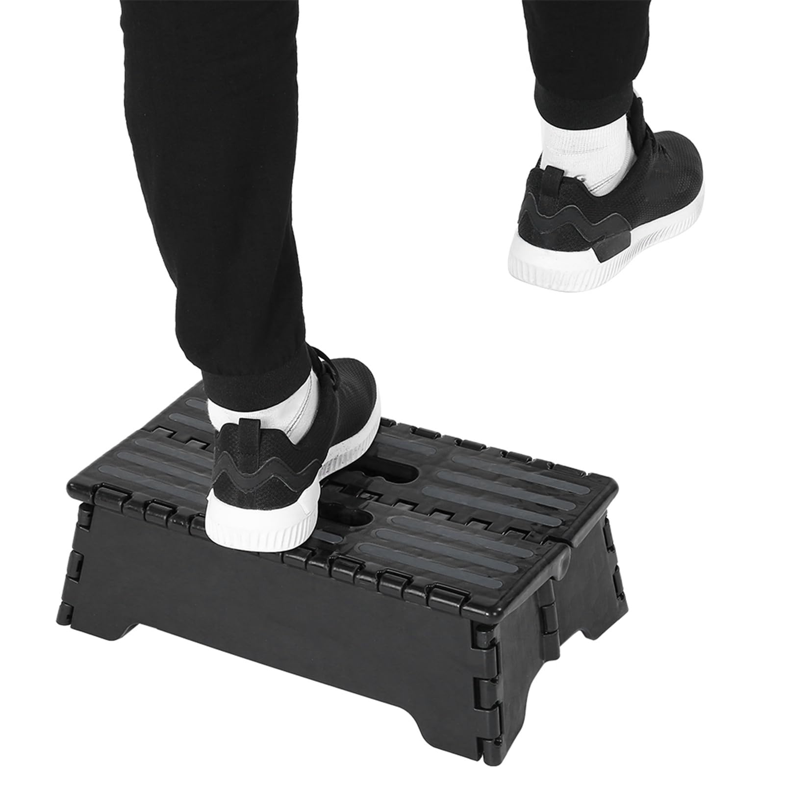 CYTGOUPER 38x21.5x13 cm Folding Step Stools for Adults,Portable Folding Non slip Campervan Step,300lb Capacity Shower Step for Children Pregnant Women Bathroom Car Kitchen Use