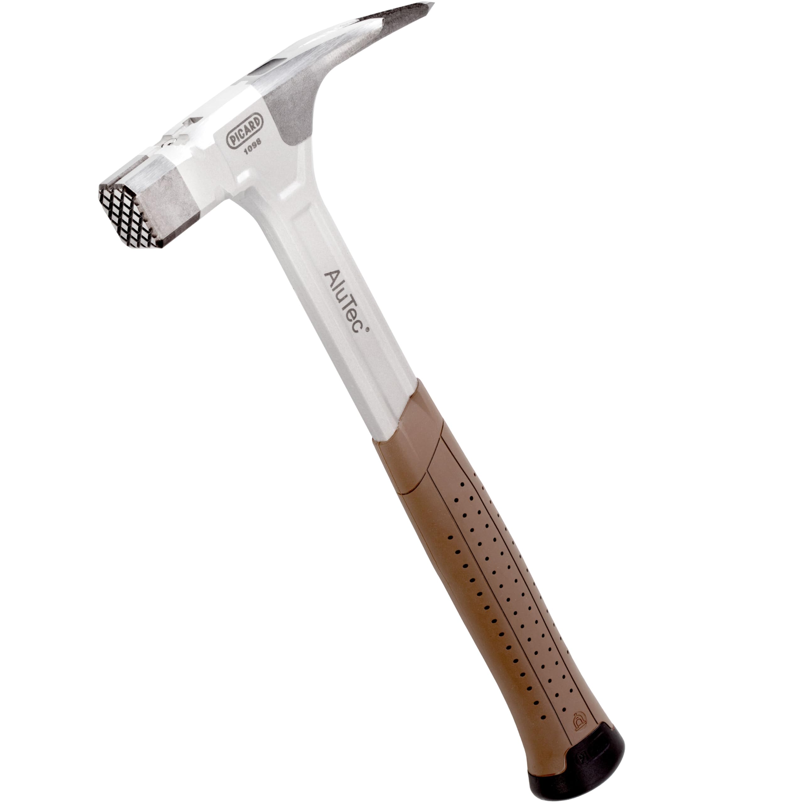 PICARD Martello da carpentiere AluTec® n. 1098 zigrinato | Martello carpentiere ibrido in alluminio e acciaio | Hammer professionale con magnete per chiodi e impugnatura ergonomica
